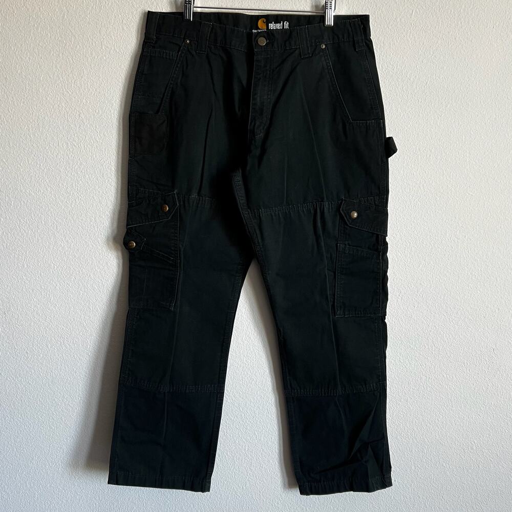 Carhartt black cargo work wear carpenter pants